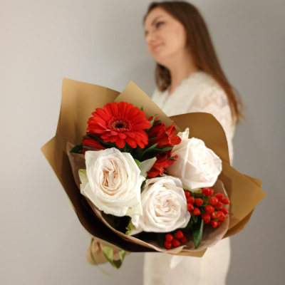 Букет Love с герберами